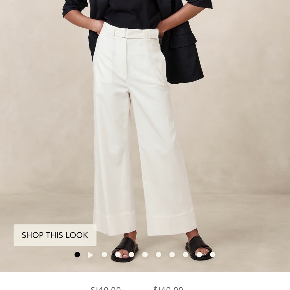 BR Wide Leg Oceanside Cropped pant